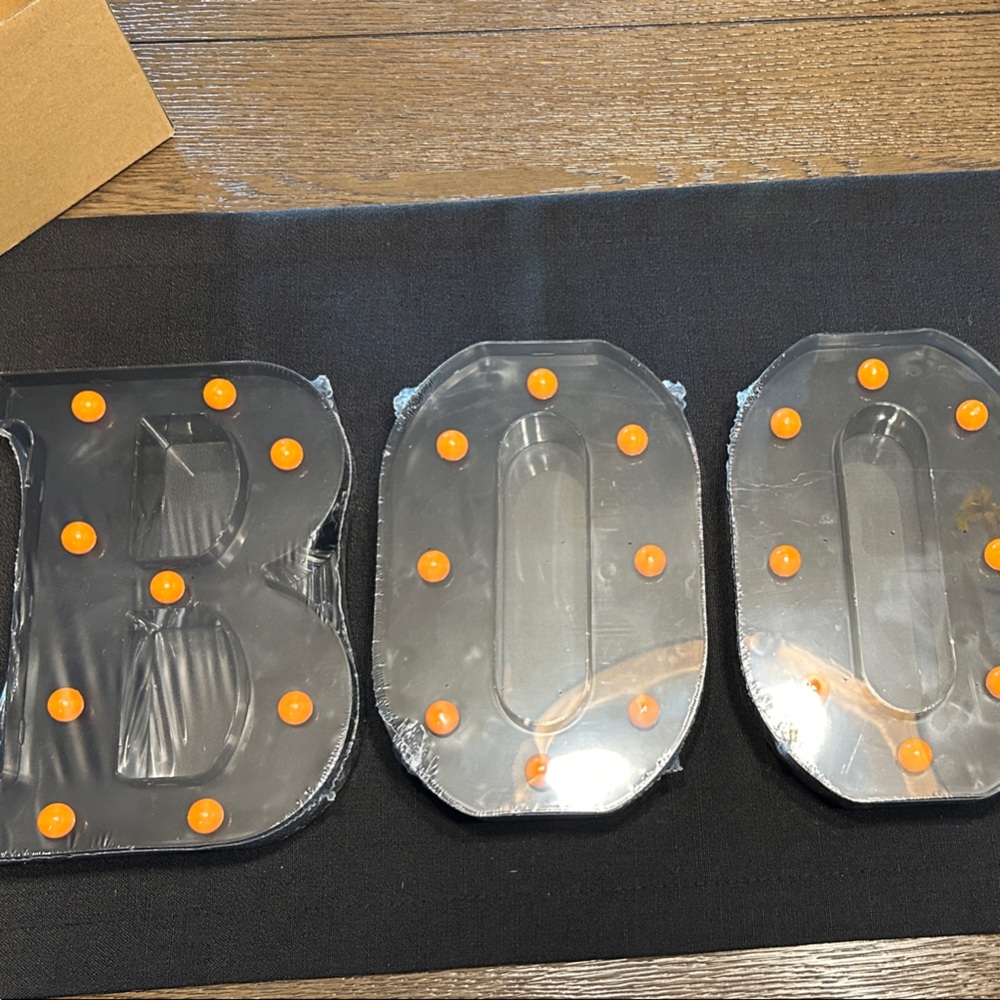 Halloween LED Marquee BOO Sign